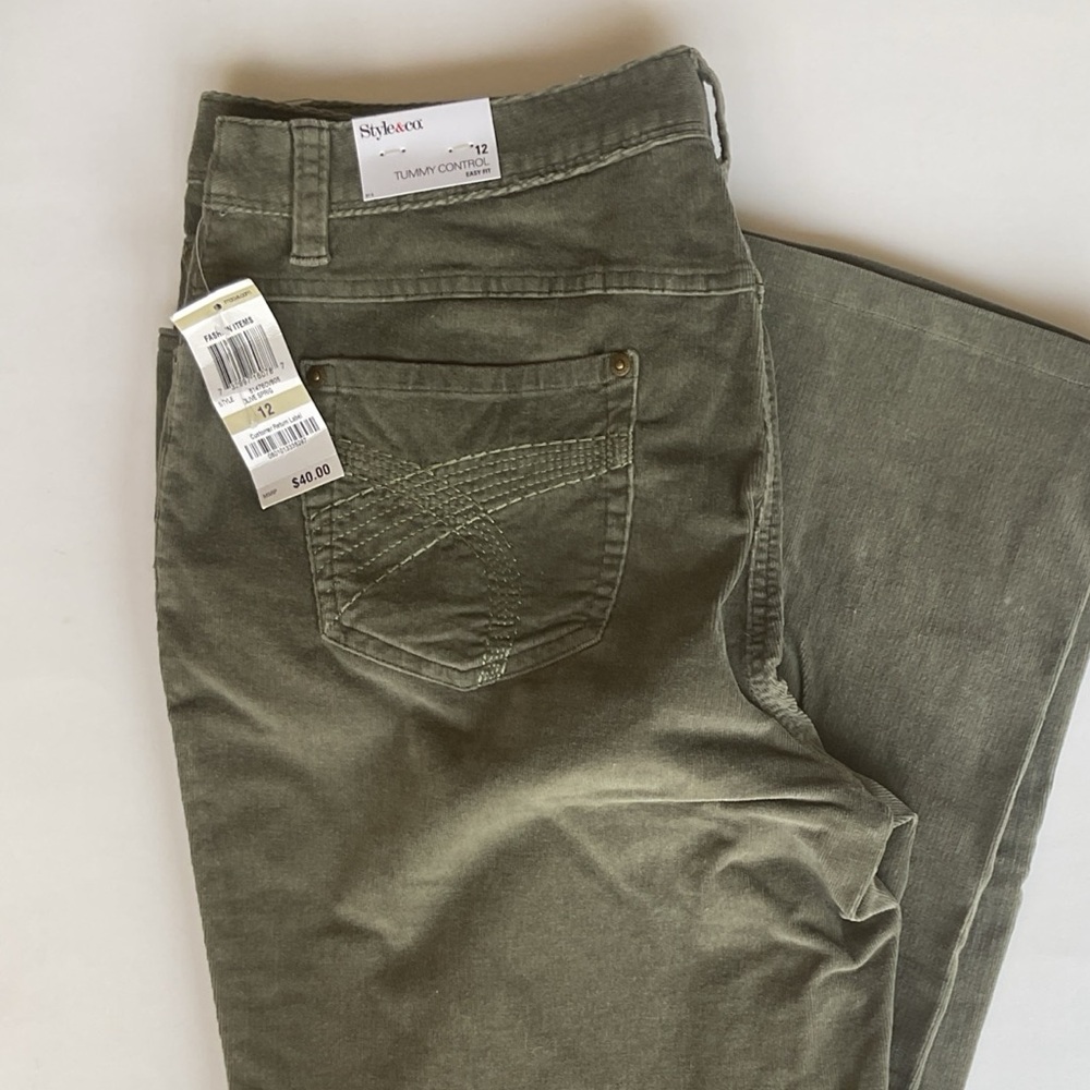 Style & Co. Olive Green Tummy Control Pants